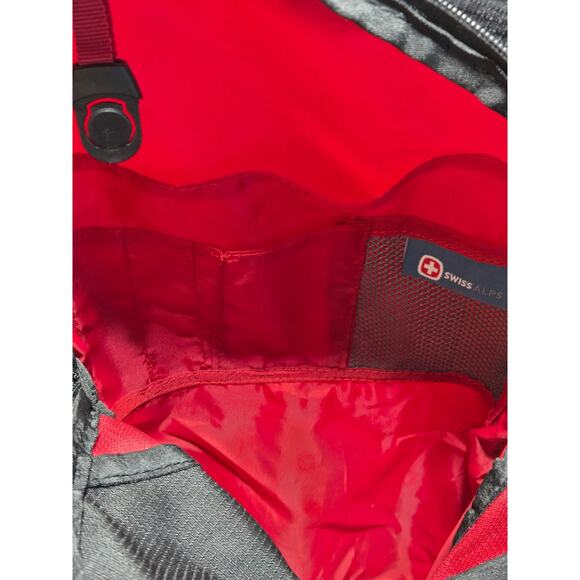 Swiss Alps Black Red Laptop Multi Compartment Backpack - Picture 5 of 8